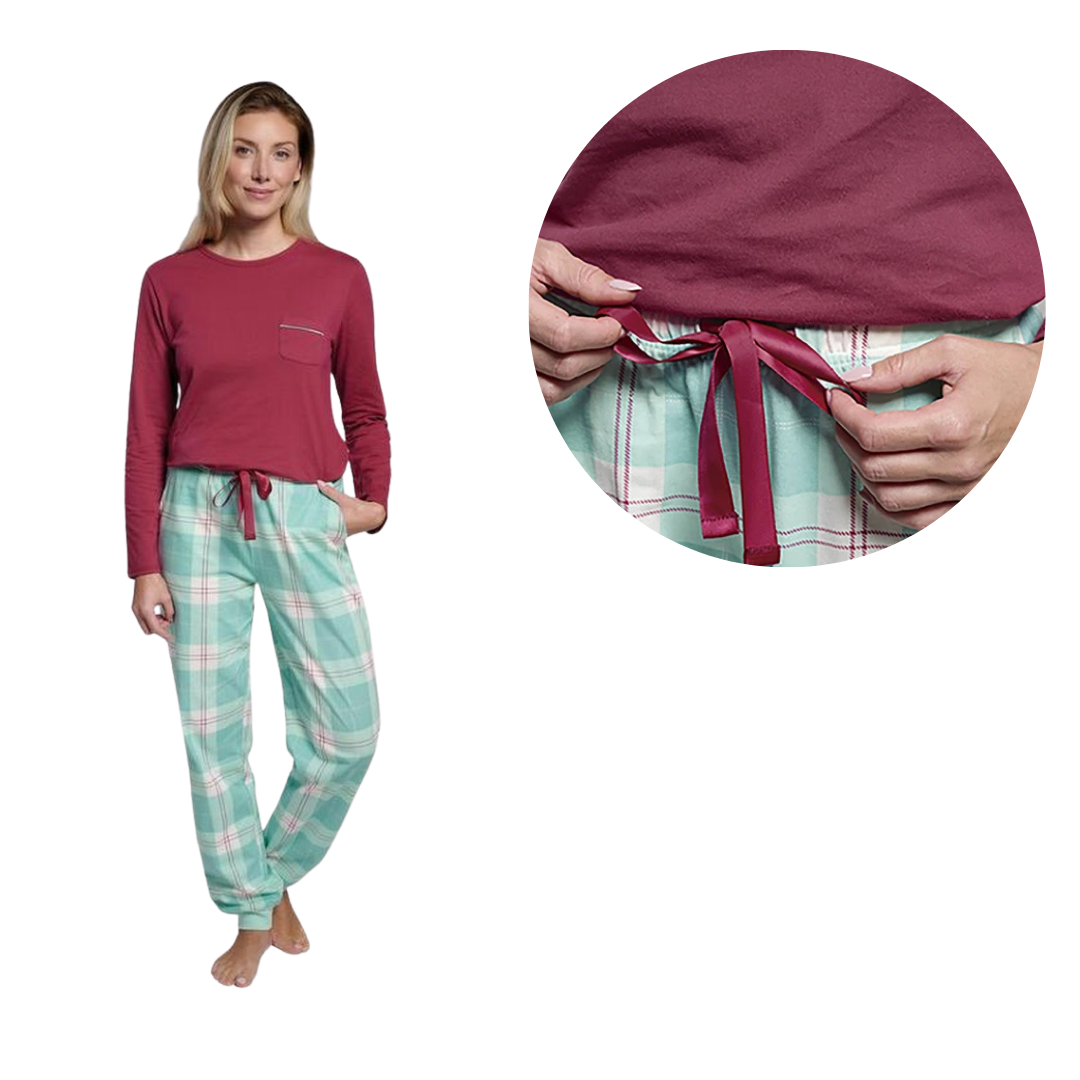 Pigiama in Caldo Cotone Donna – Stile Scozzese