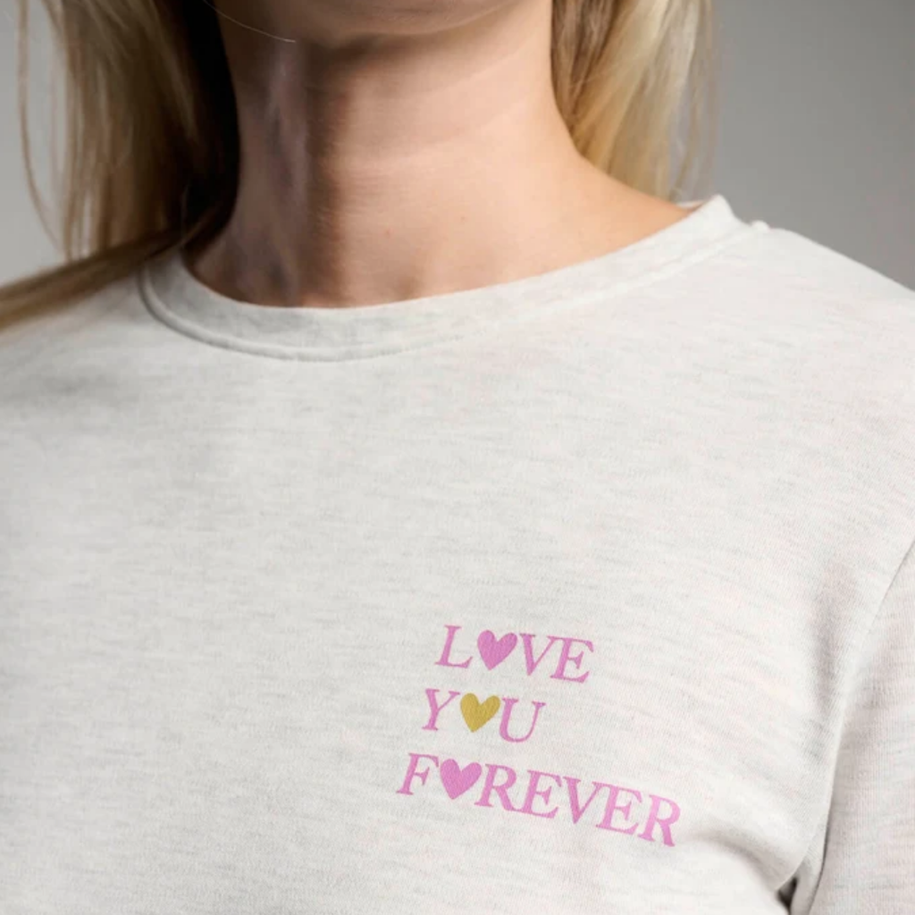 Pigiama in Cotone Felpato Donna "Love You Forever"
