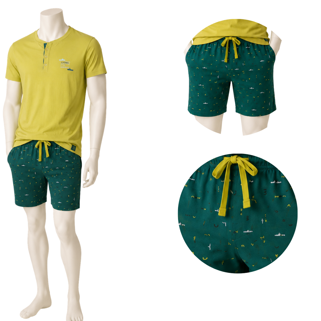 PIGIAMA UOMO M/M LIME SOTTOMARINO