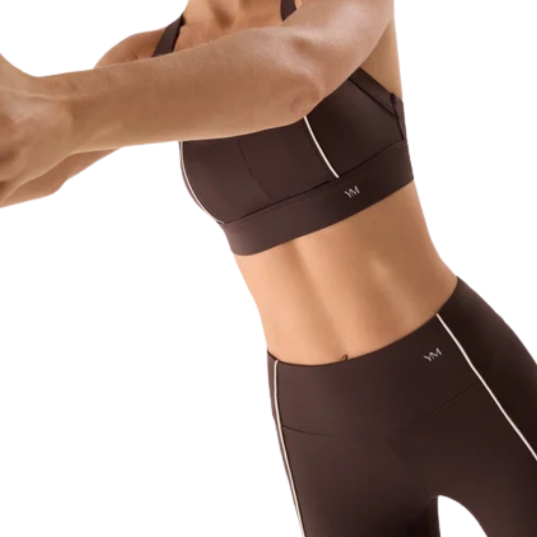 Leggings Sportivi High-Waist Push-Up – Dark Chocolate