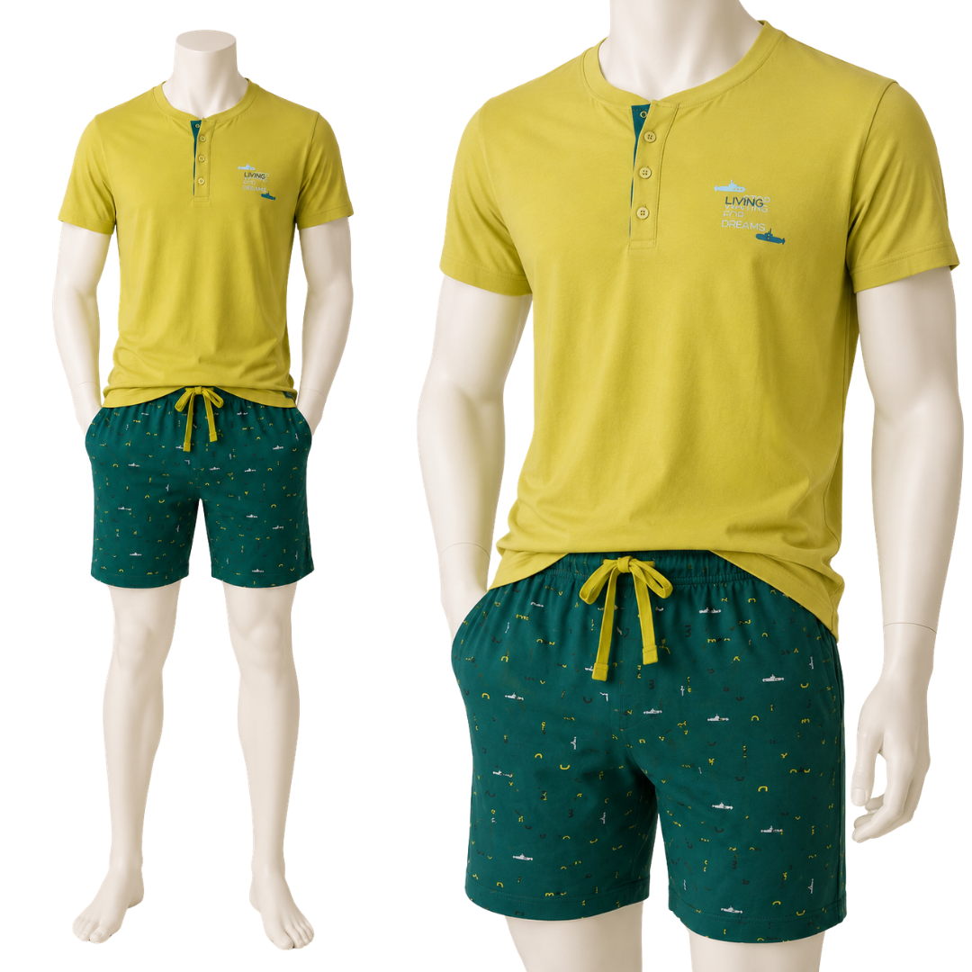PIGIAMA UOMO M/M LIME SOTTOMARINO