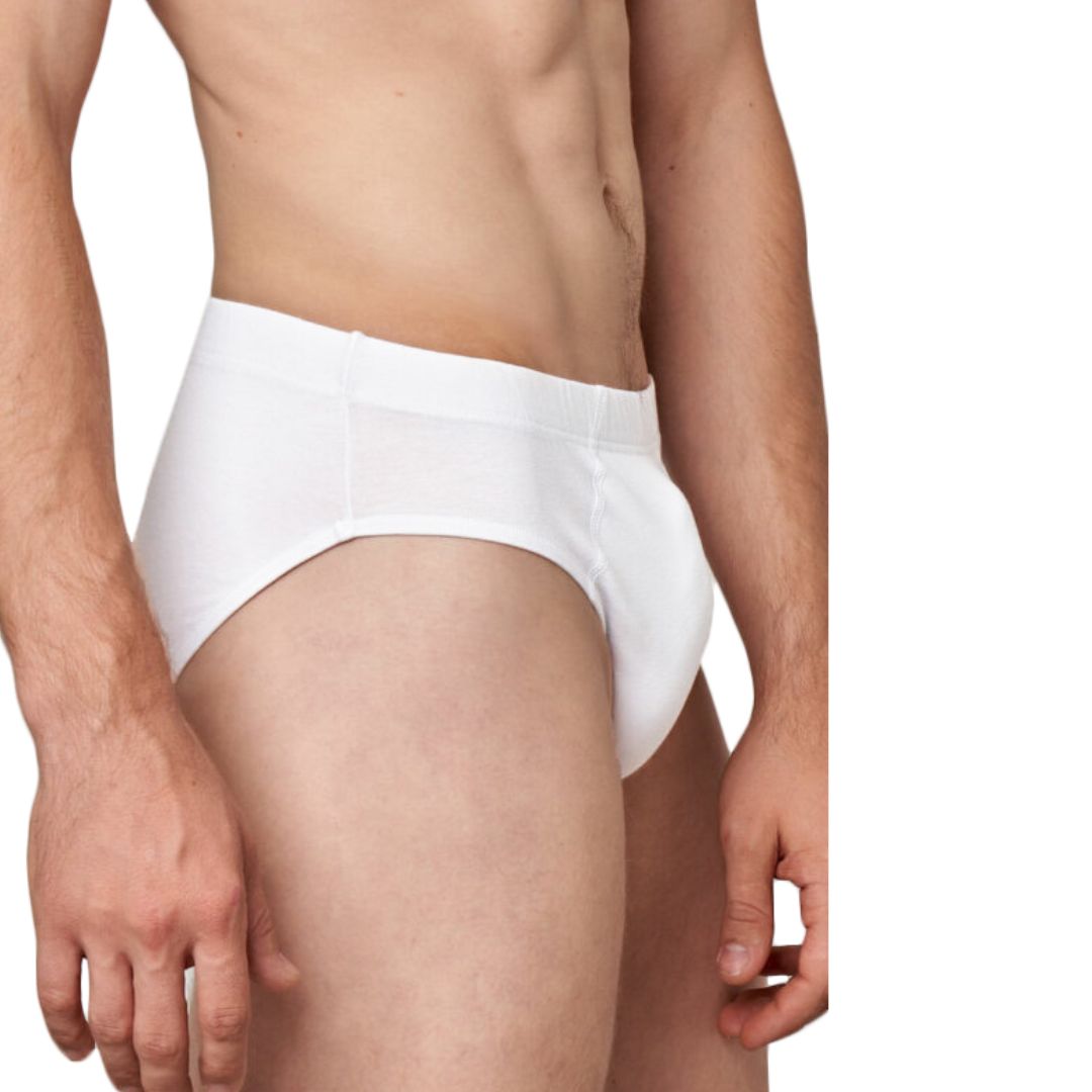 Slip Bianco Uomo Max Fender by Marlene  in cotone