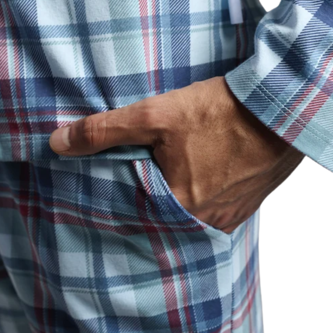 Pigiama Uomo a Camicia in Puro Cotone  Classico Tartan