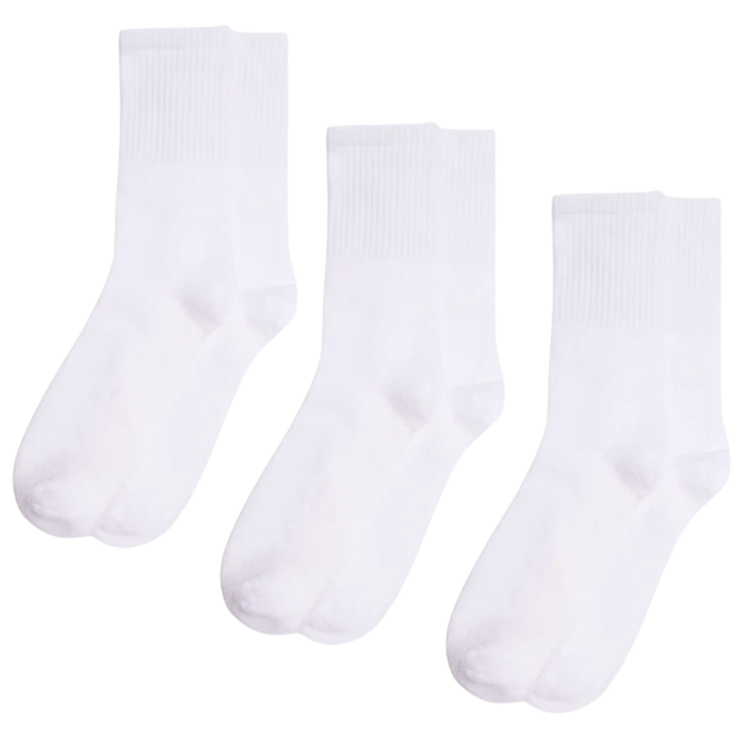 3 pack calze sport corte caviglia tipo spugna