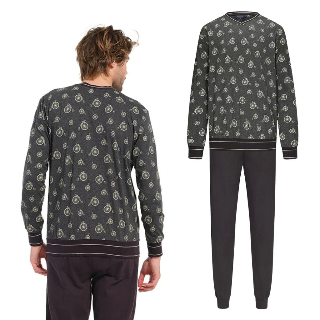 PIGIAMA manica lunga con DISEGNI BICI SULLA MAGLIA