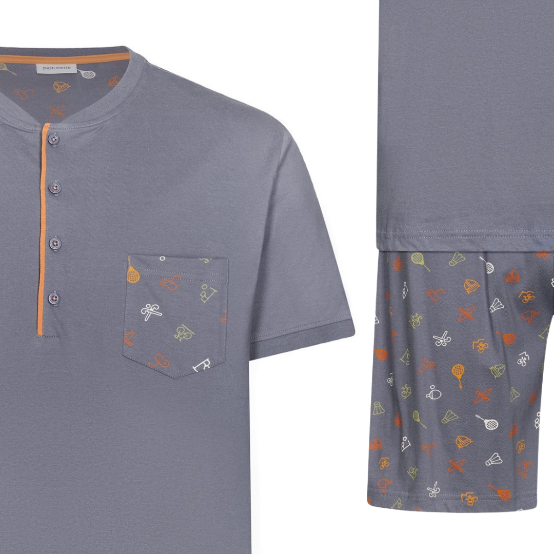 PIGIAMA M/M AVIO DISEGNO SPORT