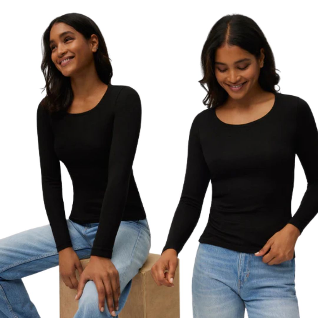 Maglia termica da donna a maniche lunghe – Controllo intelligente del calore