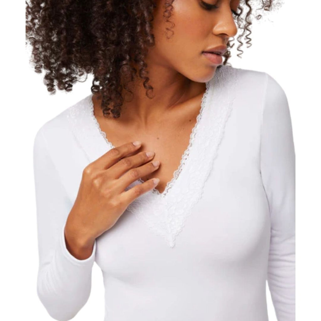 Body termico in microfibra da donna con interno felpato