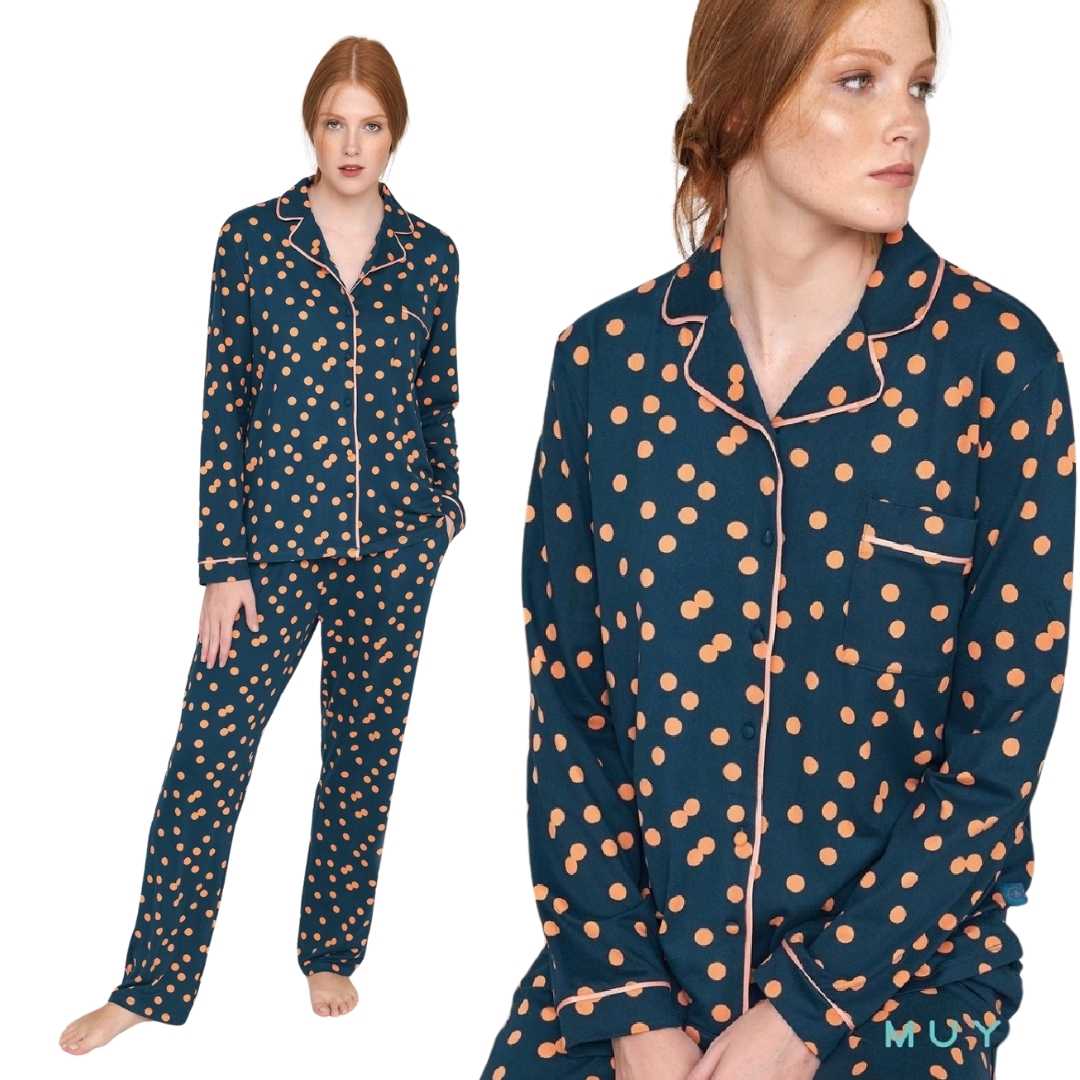 Pigiami DONNA aperto a pois