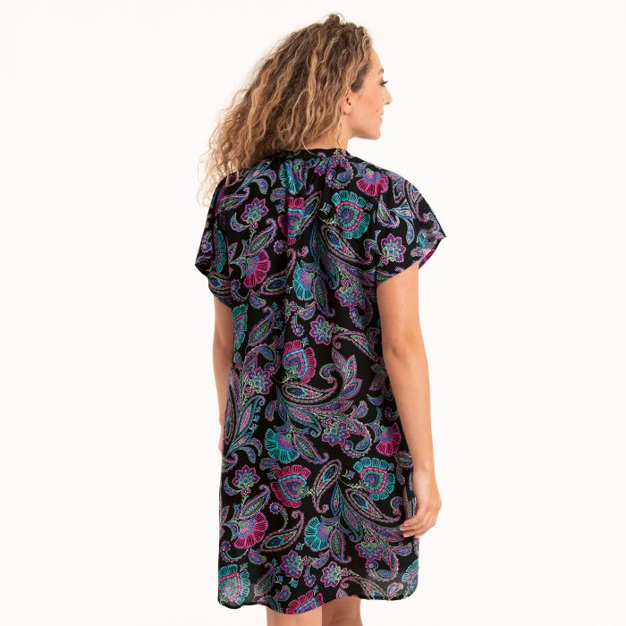Vestito nero style sola m/m in viscosa ROSA FAIA