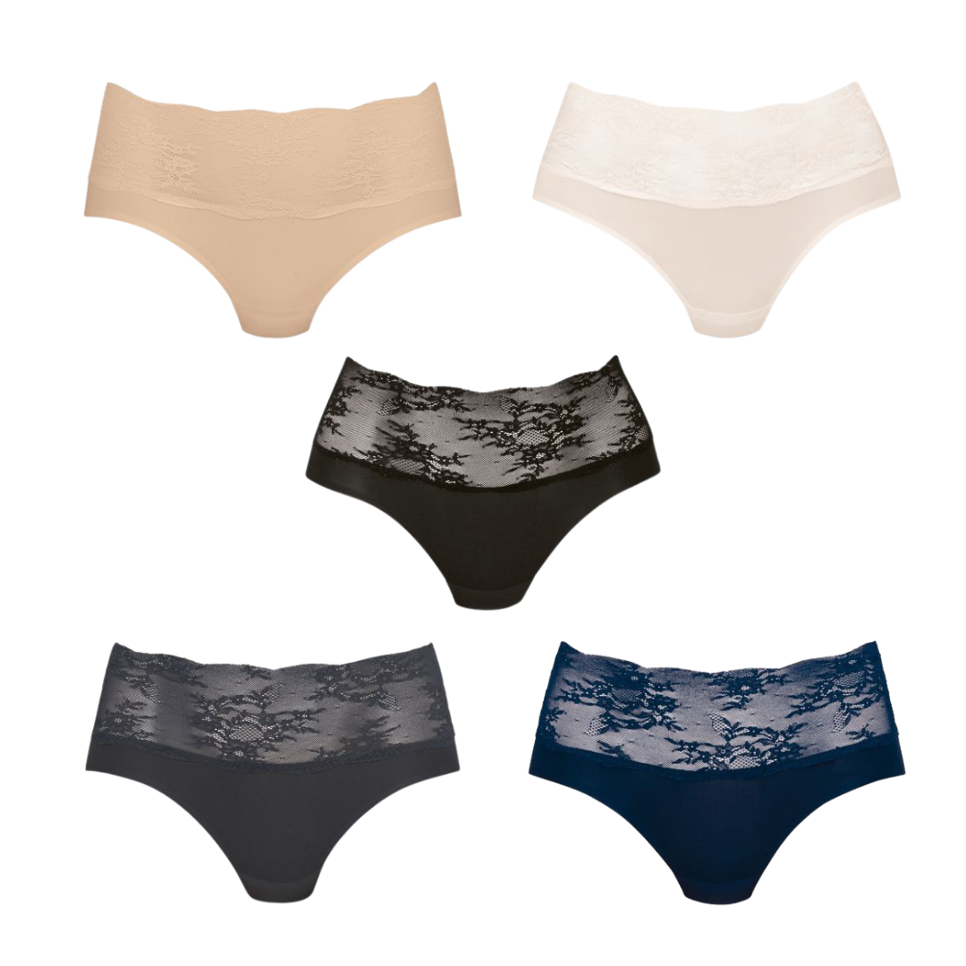 Slip Essentials Anita con pizzo cuciture termosaldate invisibili