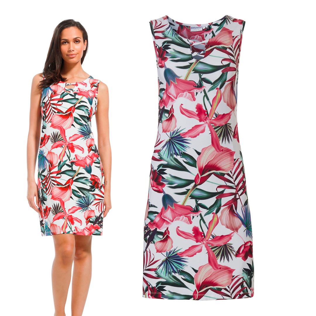 VESTITO S/L&nbsp; BEACH PER SPIAGGIA CON INTRECCIO SUL PETTO